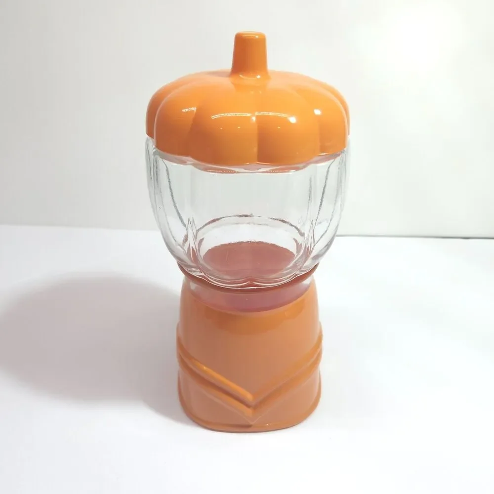 Target Bullseye Playground Pumpkin Gumball Machine Candy Jar Halloween Decor